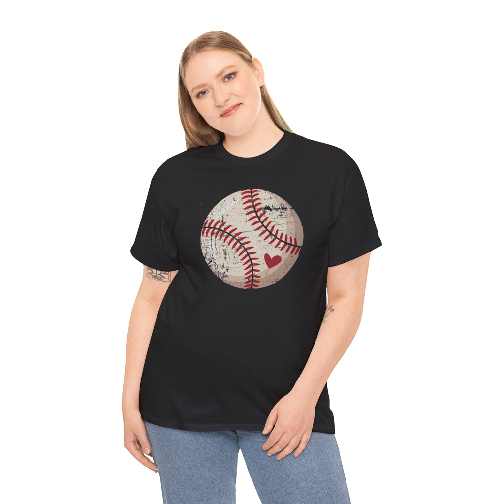 Vintage Baseball Heart T-Shirt