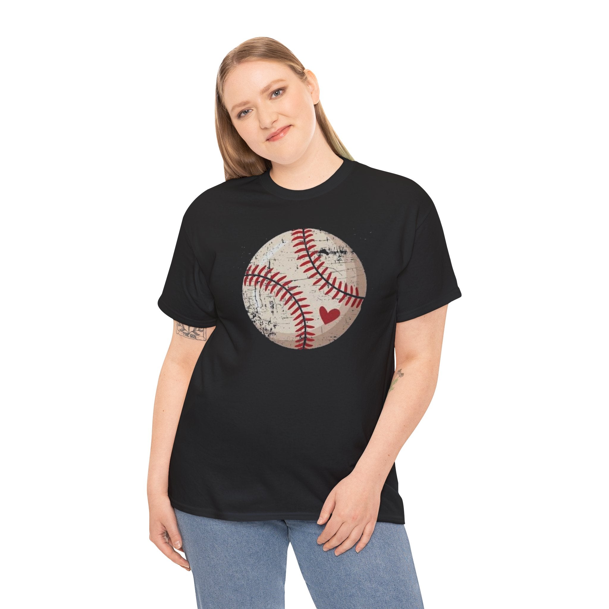 Vintage Baseball Heart T-Shirt