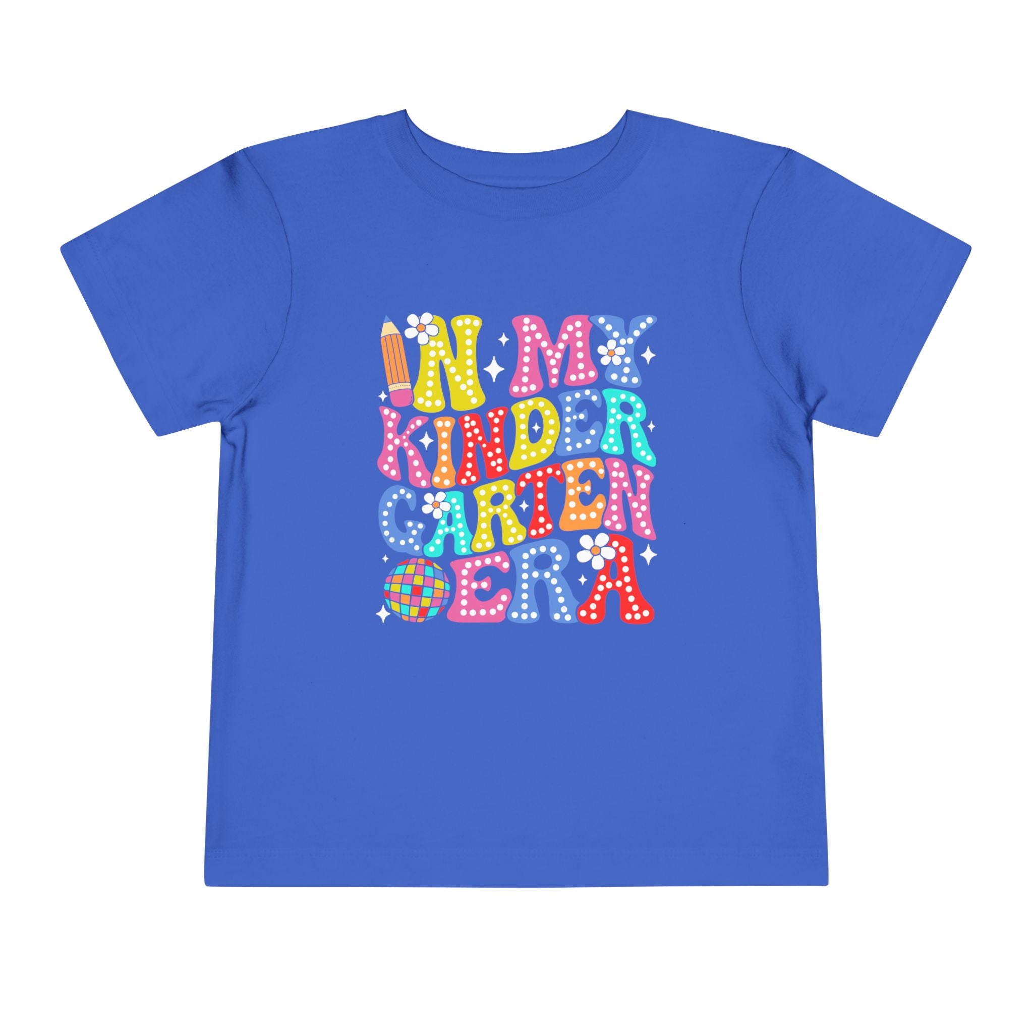 In My Kindergarten Era Toddler Tee | Colorful Retro School T-Shirt | Cr8tive Designs