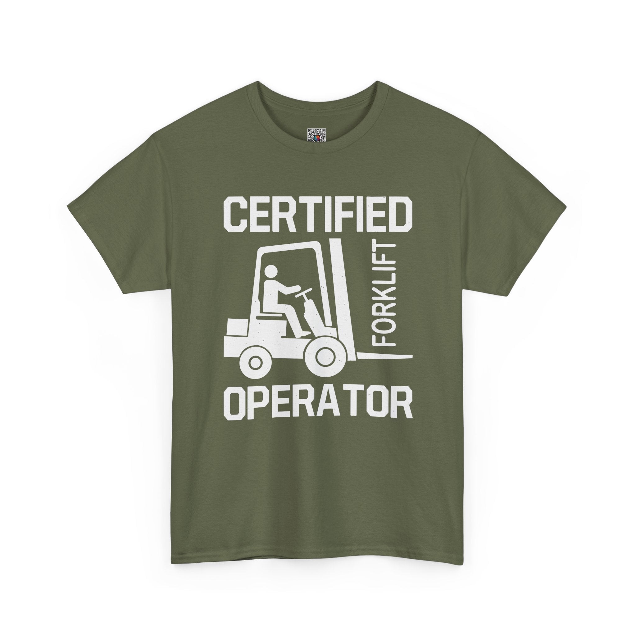Certified Forklift Operator T-Shirt – Funny Warehouse Worker Tee | Industrial Humor Shirt | Cr8tive Designs