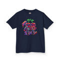 Kids Cherry Squad Graphic Tee | Colorful Retro Gamer Fruit | Cr8tive Designs