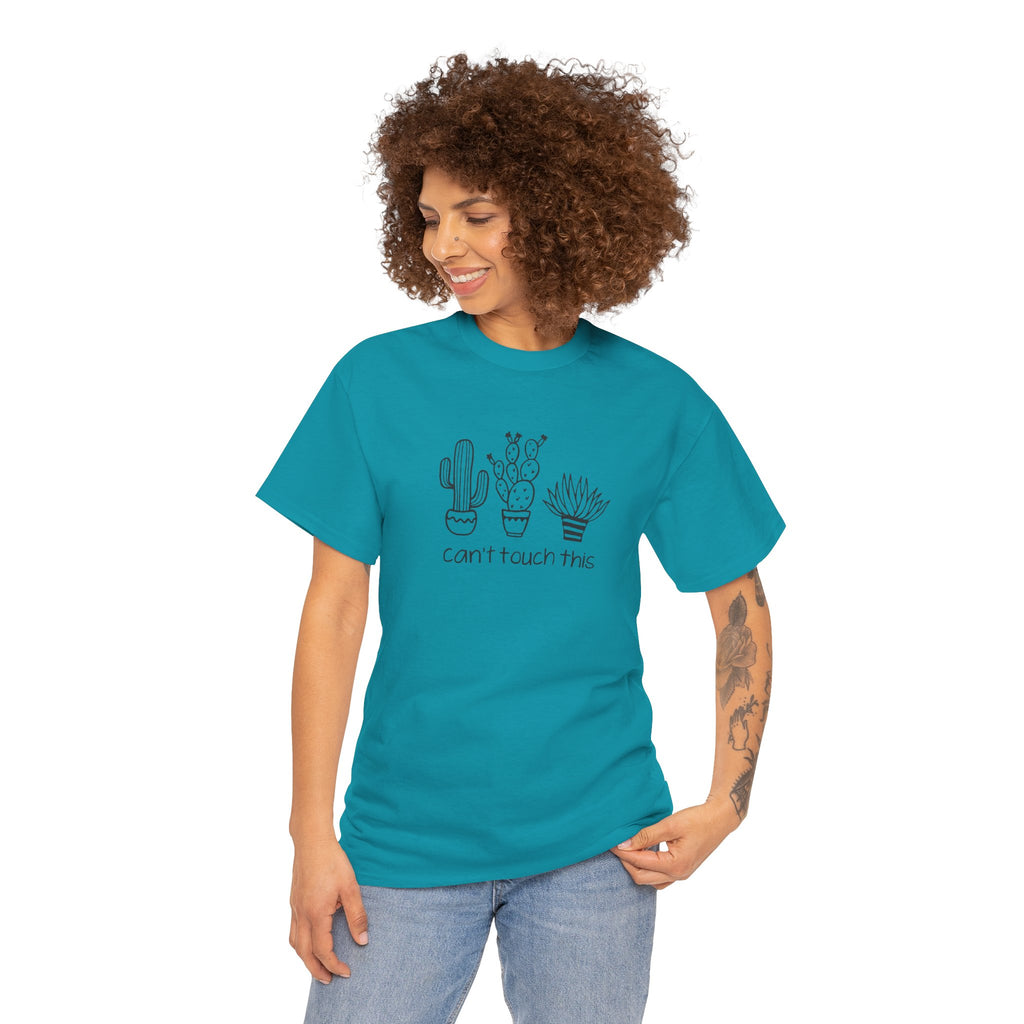 Cactus 'Can't Touch This' Tee — Cute Plant Pun T-Shirt