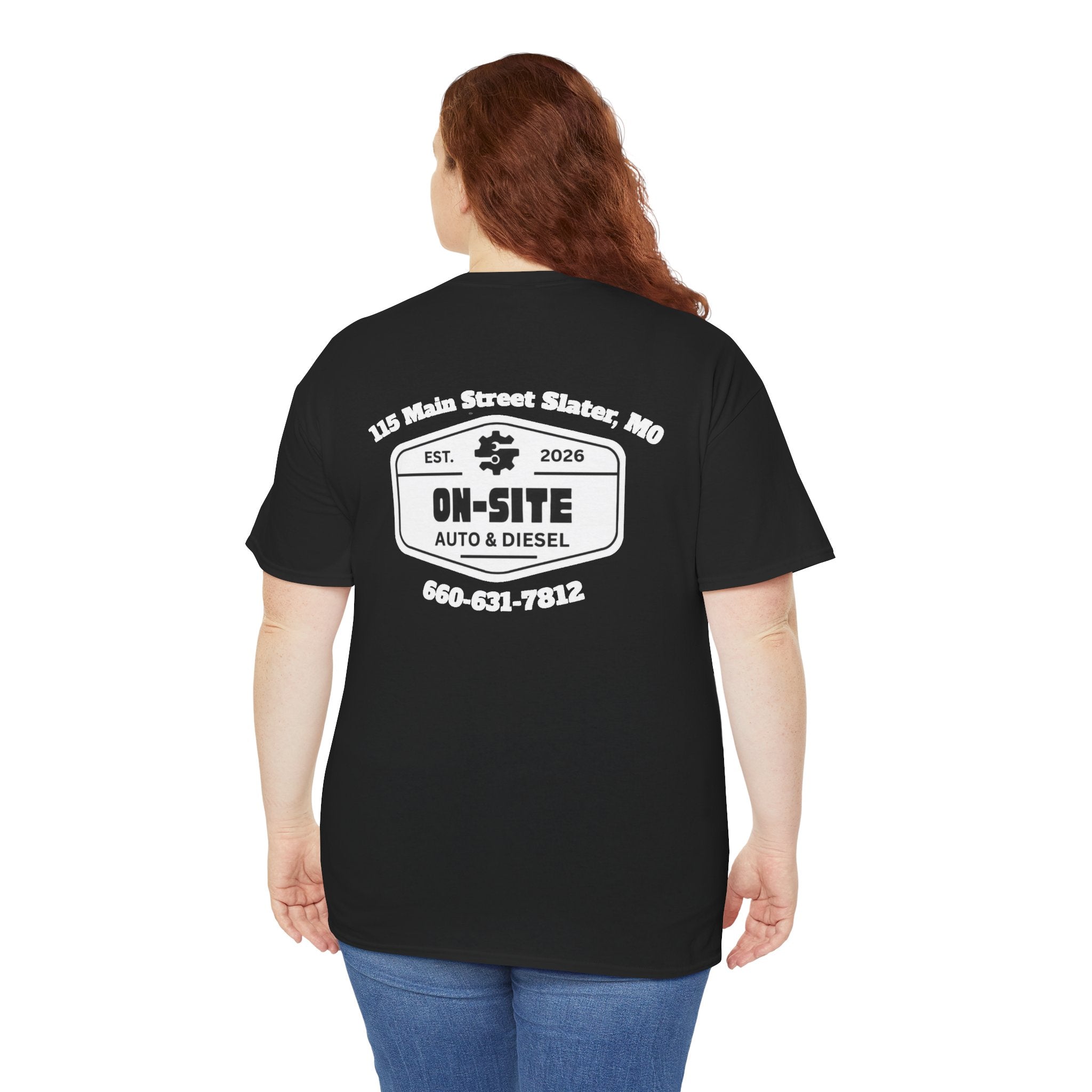 On-Site Auto & Diesel Logo T-Shirt | Local Business Work Shirt | Cr8tive Designs
