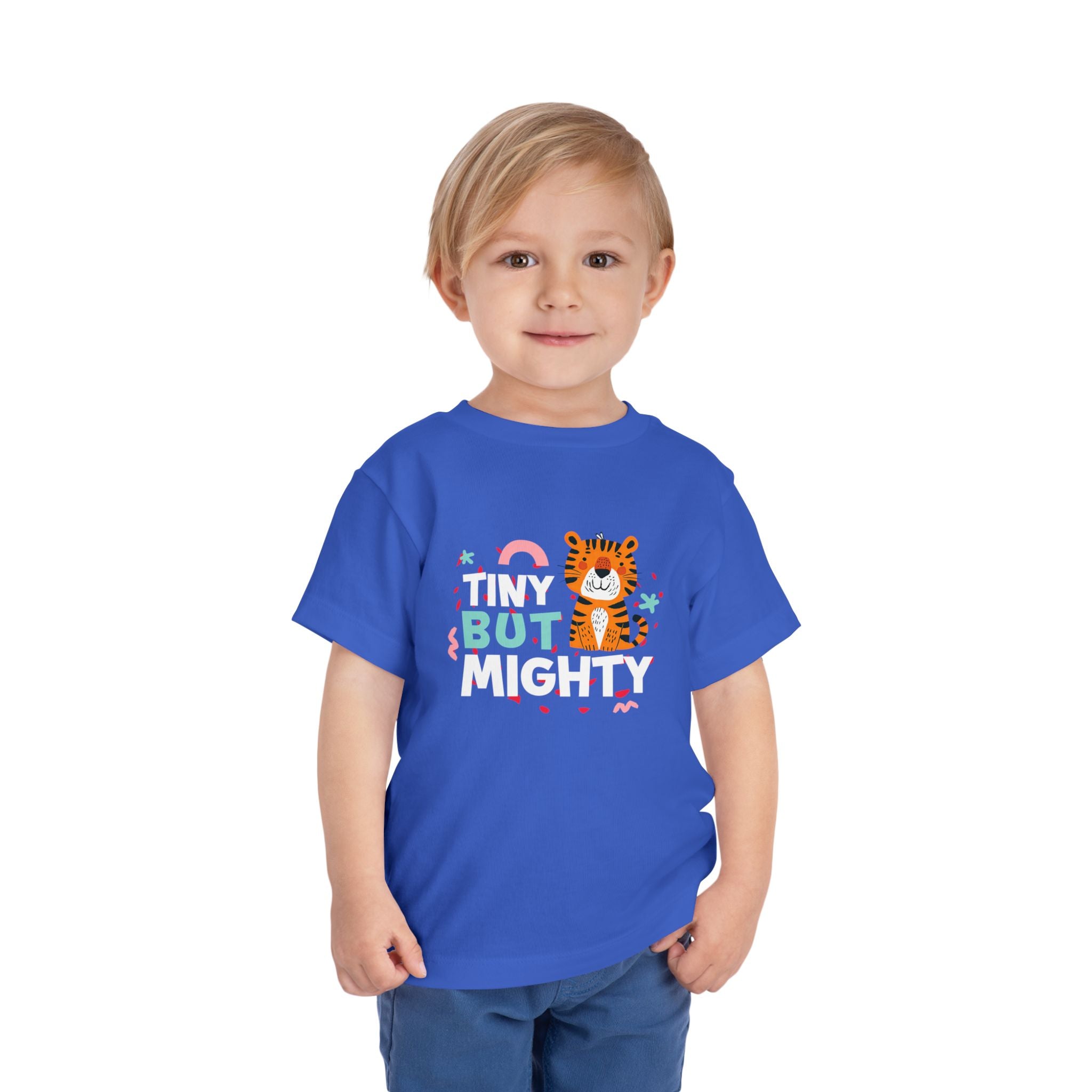 Tiny But Mighty Tee | Cute Kids Tiger Graphic T-Shirt | Cr8tive Designs