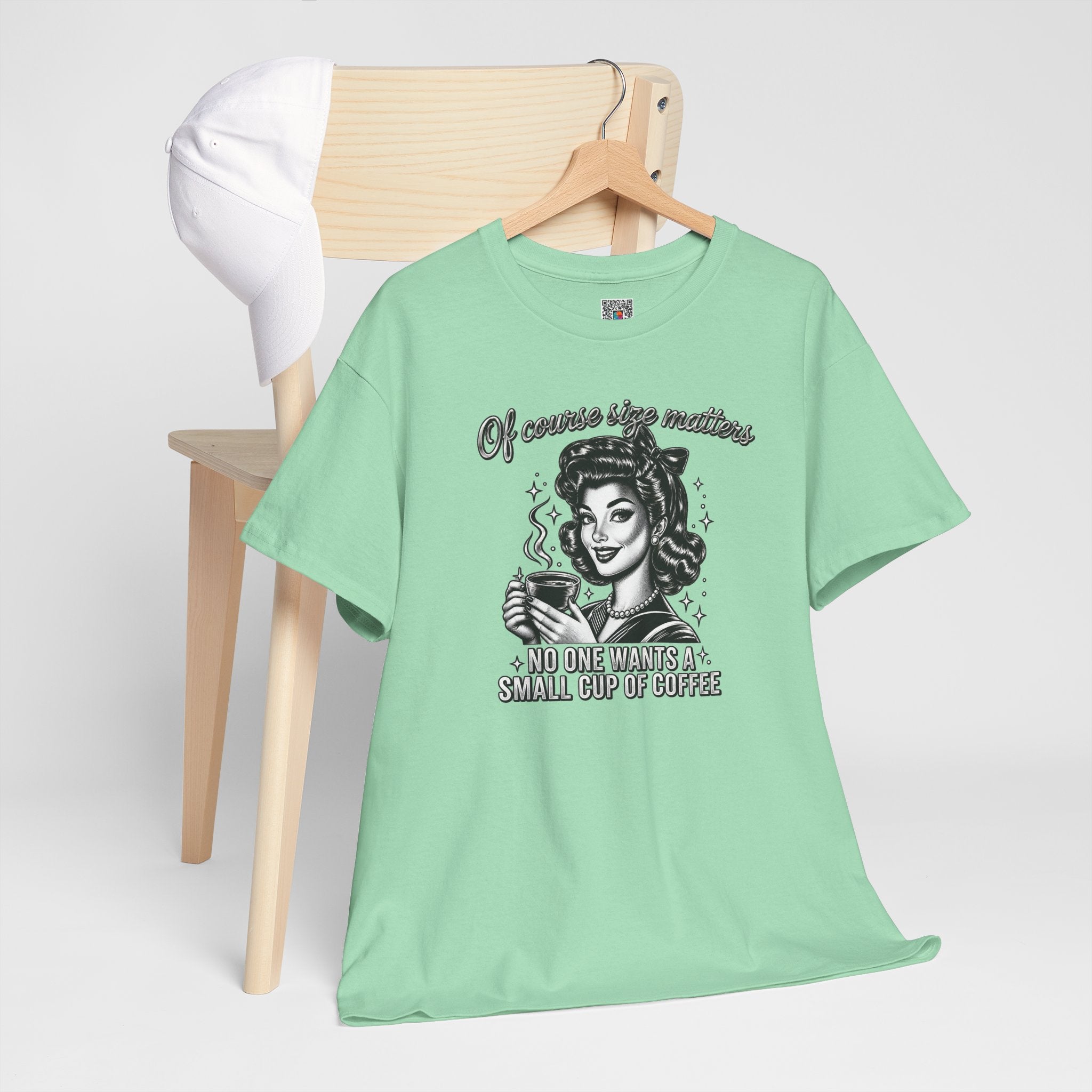 Of Course Size Matters No One Wants a Small Cup of Coffee T-Shirt | Funny Sarcastic Tee | Cr8tive Designs