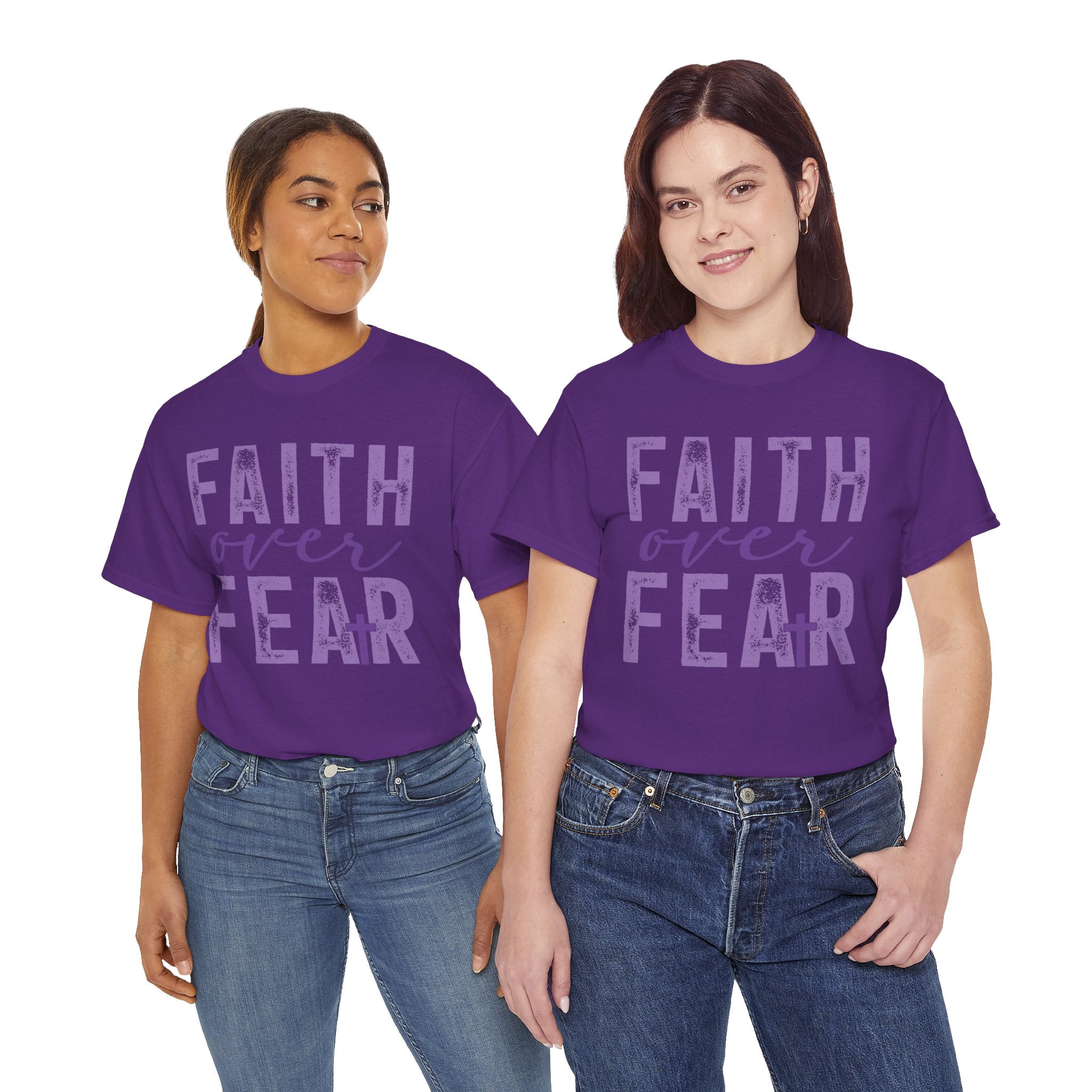 Faith Over Fear – Inspirational Christian Faith T-Shirt | Cr8tive Designs
