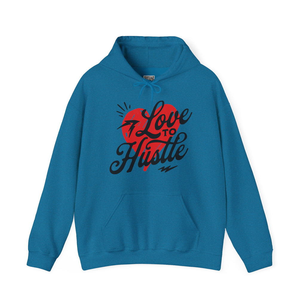 Love to Hustle | Bold Retro Motivational Hoodie | Cr8tive Designs