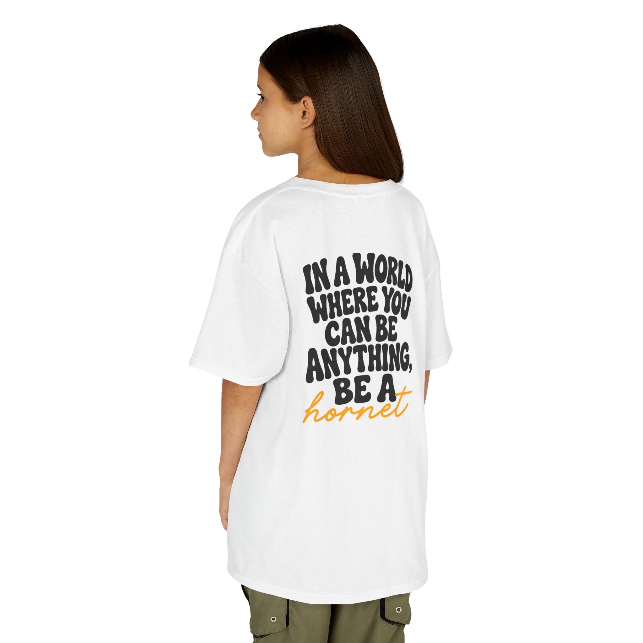 In a World Where You Can Be Anything Be a Hornet Youth T-Shirt | School Spirit Mascot Tee | Cr8tive Designs