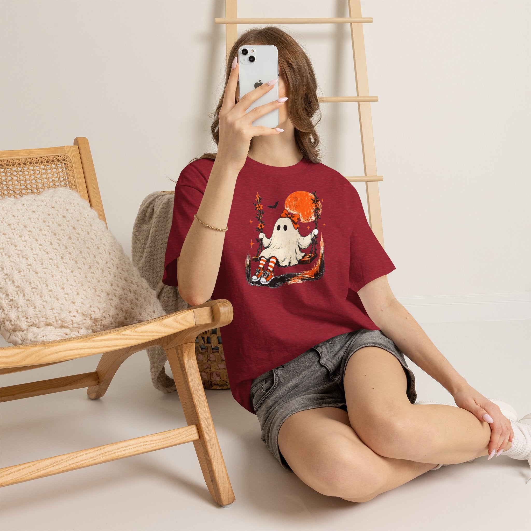 Vintage Ghost T-Shirt | Spooky Season Halloween Tee | Cr8tive Designs
