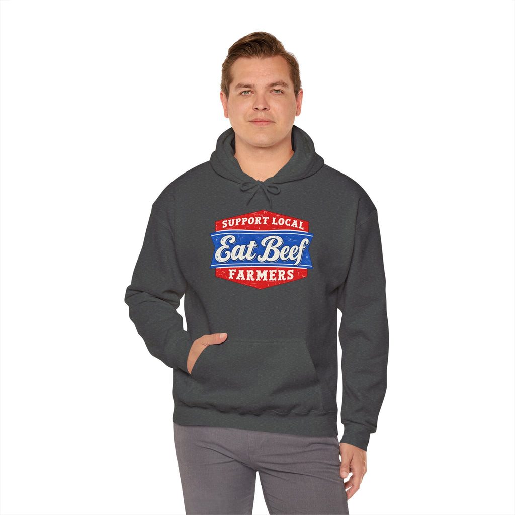 Support Local Farmers Eat Beef Hoodie | Cr8tive Designs