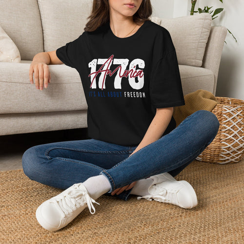 1776 America Freedom T-Shirt — Patriotic Independence Day Tee/Cr8tive Designs