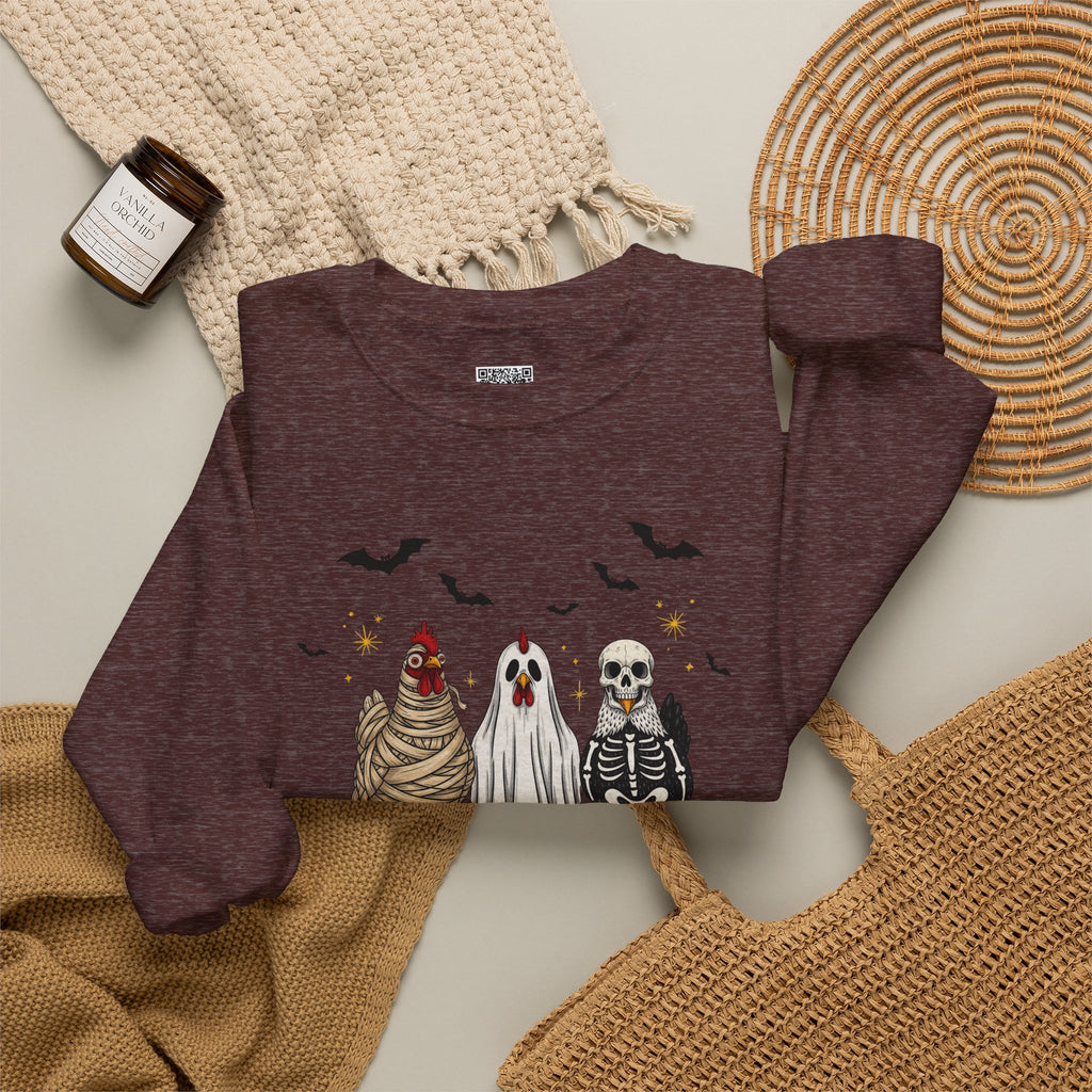 Halloween Chicken Costume Sweatshirt | Funny Spooky Season Crewneck | Cr8tive Designs