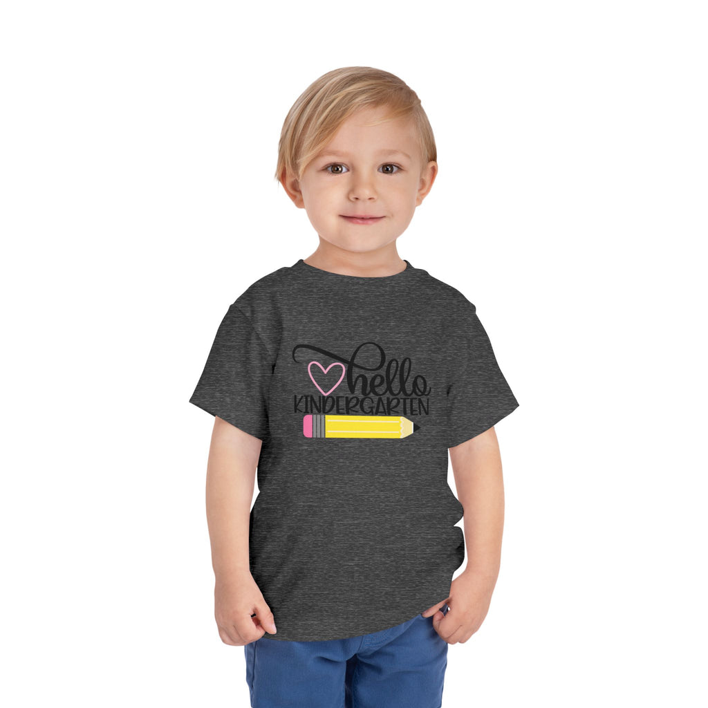 Hello Kindergarten Pencil Youth Tee | First Day of School T-Shirt | Cr8tive Designs