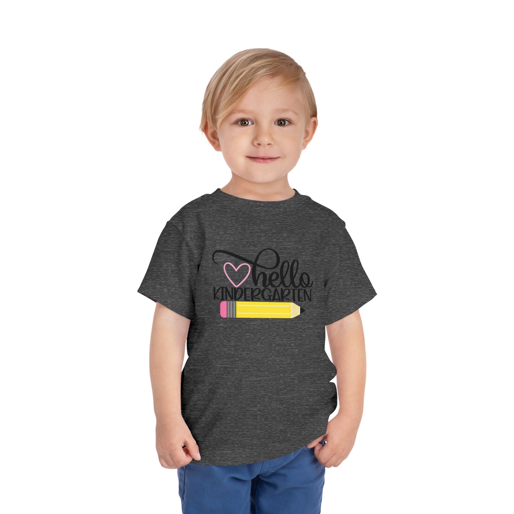 Hello Kindergarten Pencil Youth Tee | First Day of School T-Shirt | Cr8tive Designs