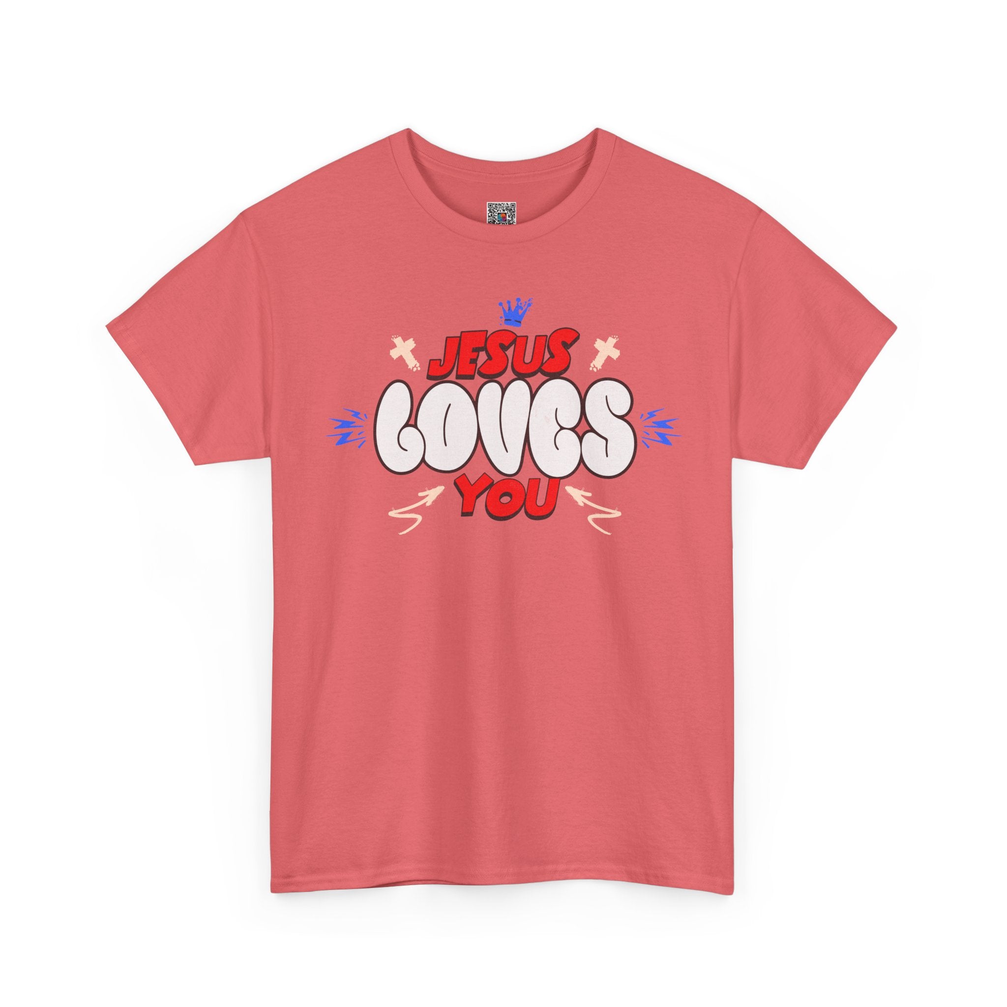 Jesus Loves You T-Shirt | Christian Faith Graphic Tee | Cr8tive Designs