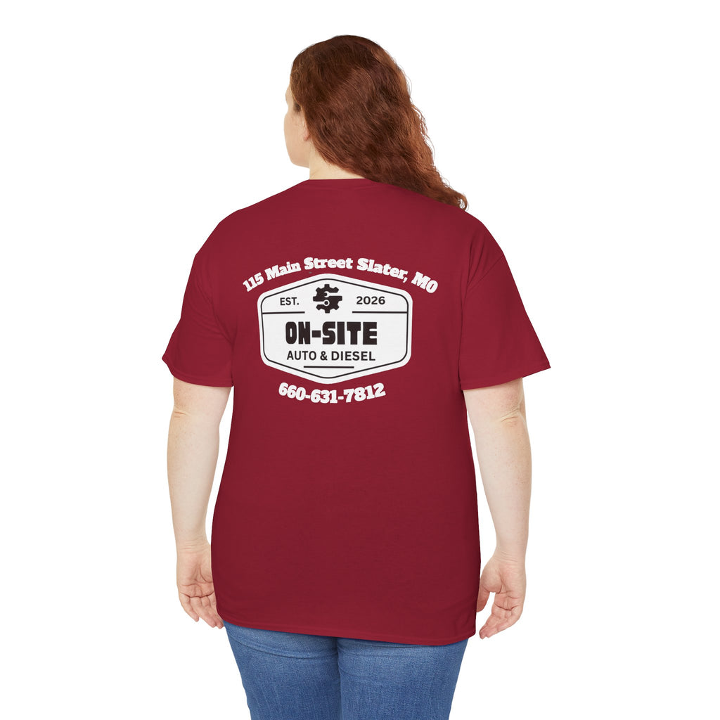 On-Site Auto & Diesel Logo T-Shirt | Local Business Work Shirt | Cr8tive Designs