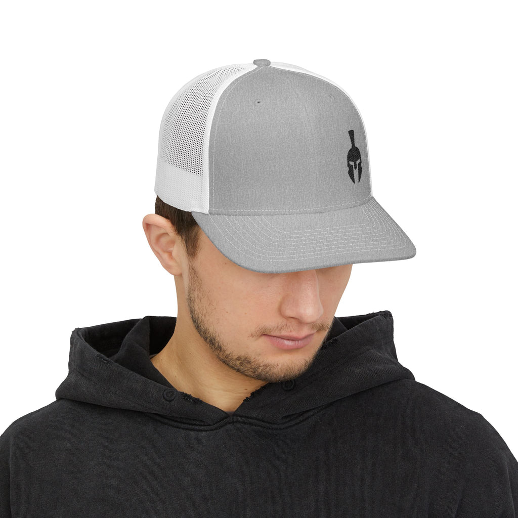 Spartan Helmet Embroidered Trucker Snapback/Cr8tive Designs