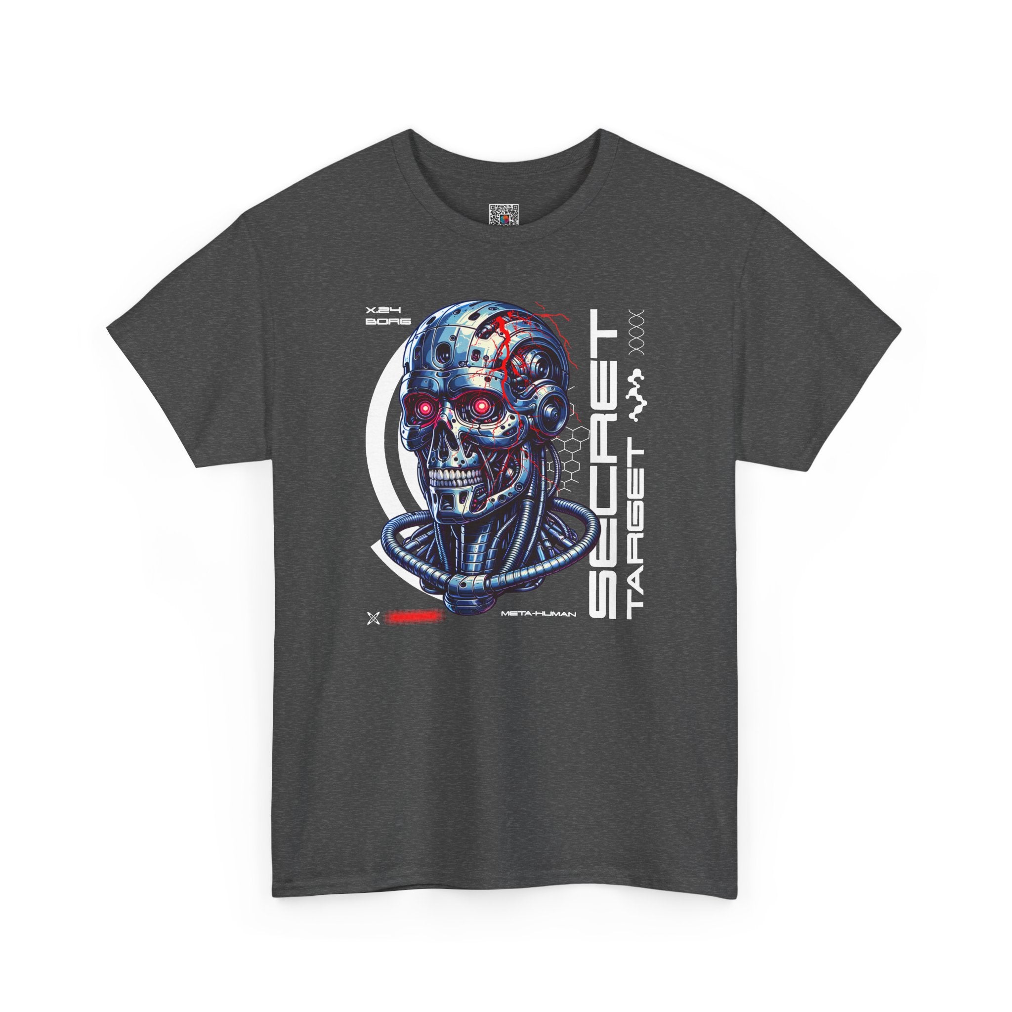 Cybernetic Skull | Futuristic Sci-Fi Graphic T-Shirt | Cr8tive Designs