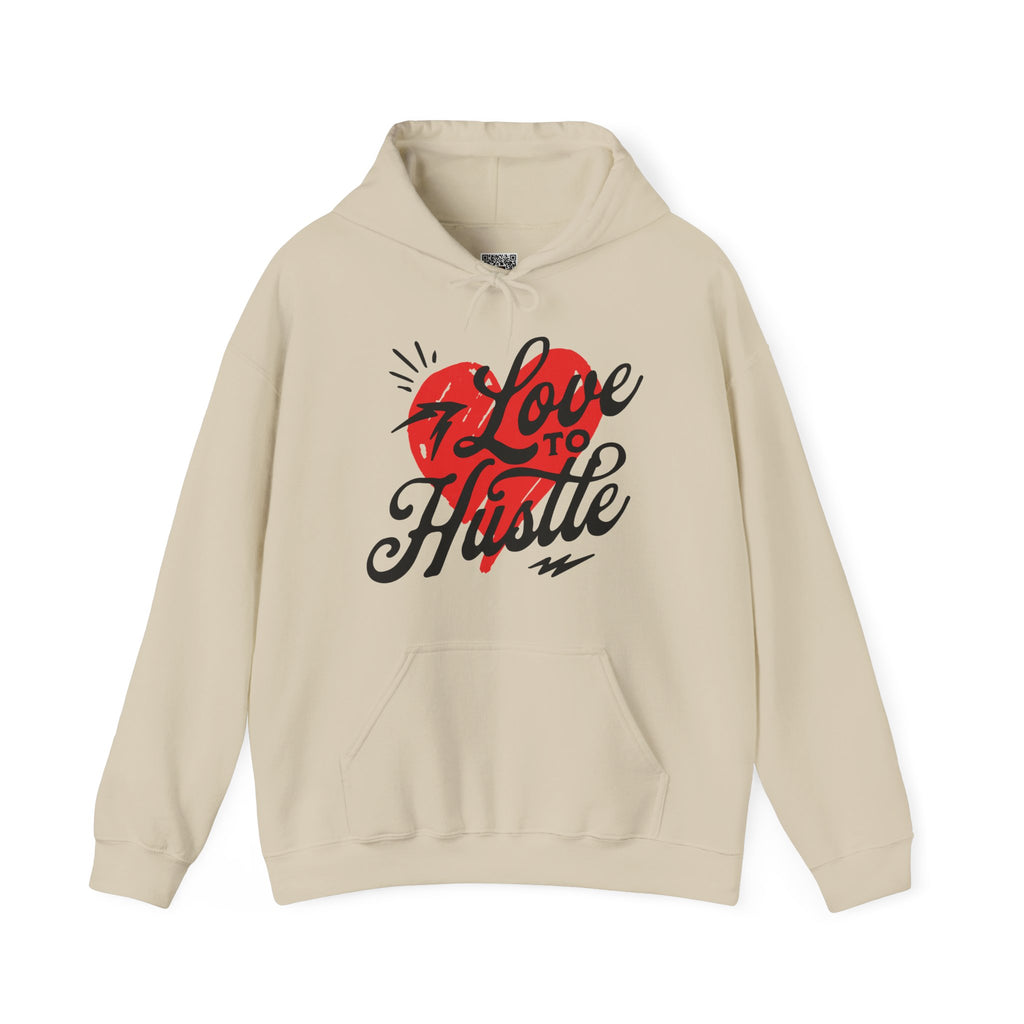 Love to Hustle | Bold Retro Motivational Hoodie | Cr8tive Designs