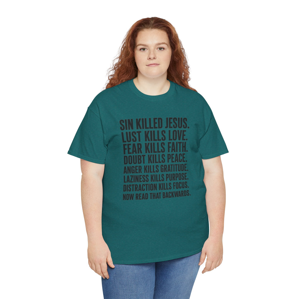 Now Read That Backwards | Bold Christian Faith Statement T-Shirt | Cr8tive Designs