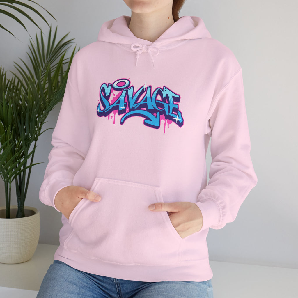 Savage | Colorful Graffiti Streetwear Hoodie | Cr8tive Designs