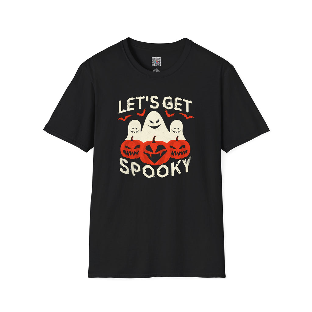 Halloween T-Shirt | "Let's Get Spooky" Ghosts & Jack-O'-Lanterns Tee | Cr8tive Designs