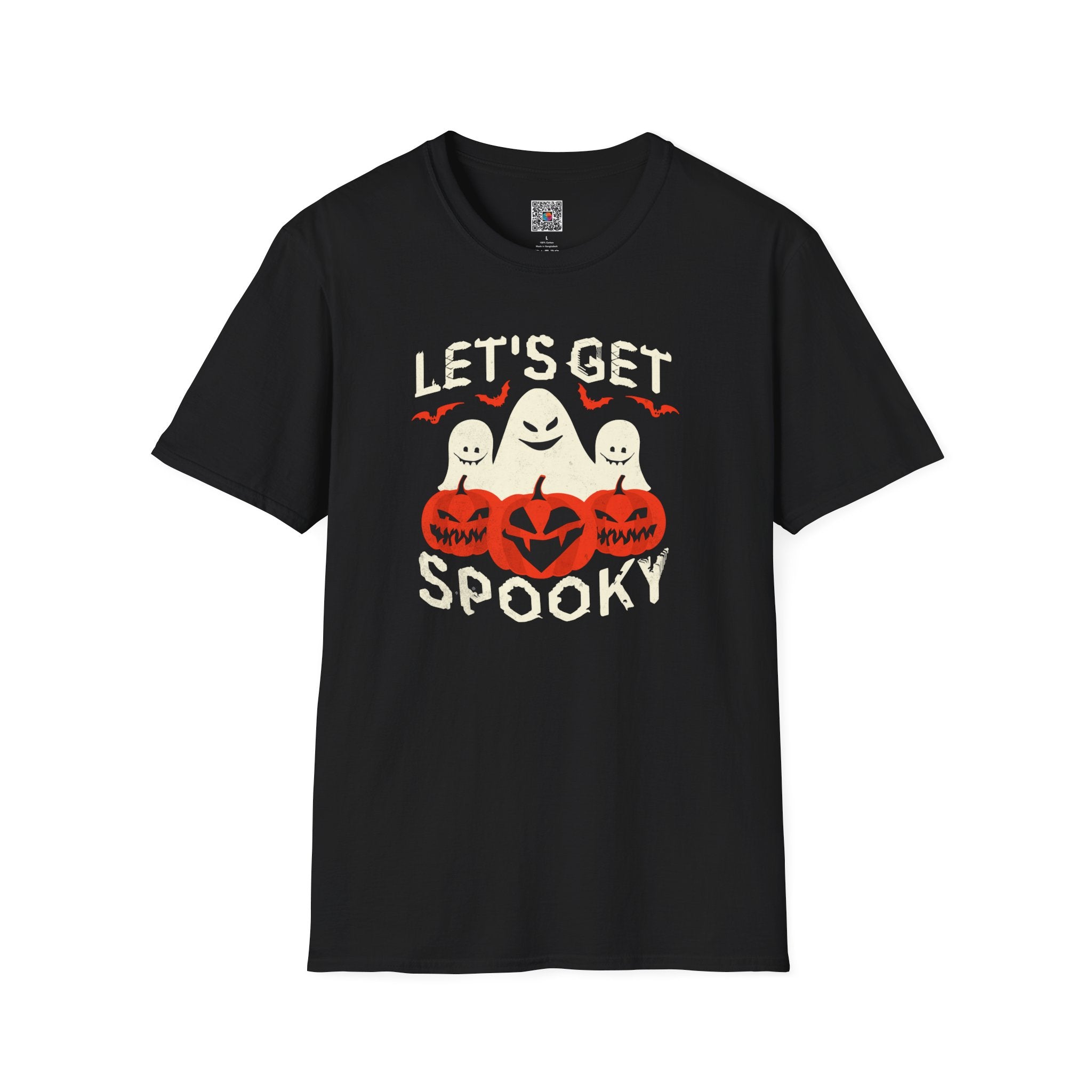 Halloween T-Shirt | "Let's Get Spooky" Ghosts & Jack-O'-Lanterns Tee | Cr8tive Designs