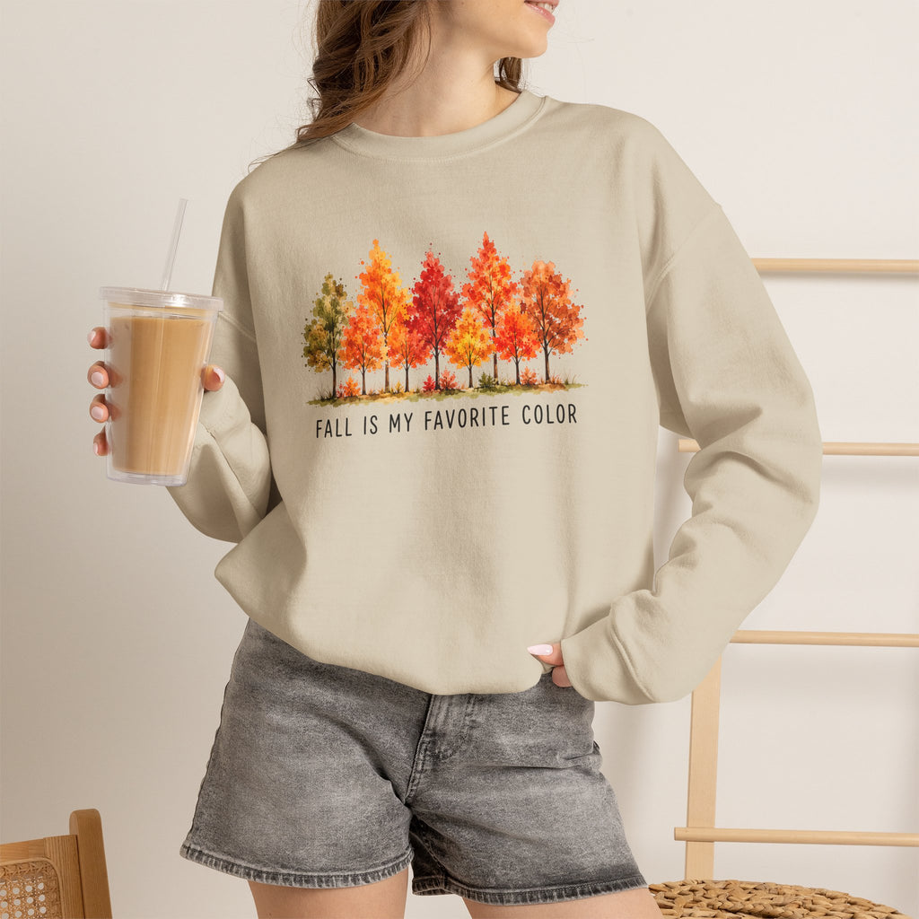 Fall Is My Favorite Color Sweatshirt | Cozy Autumn Foliage Sweatshirt | Cr8tive Designs