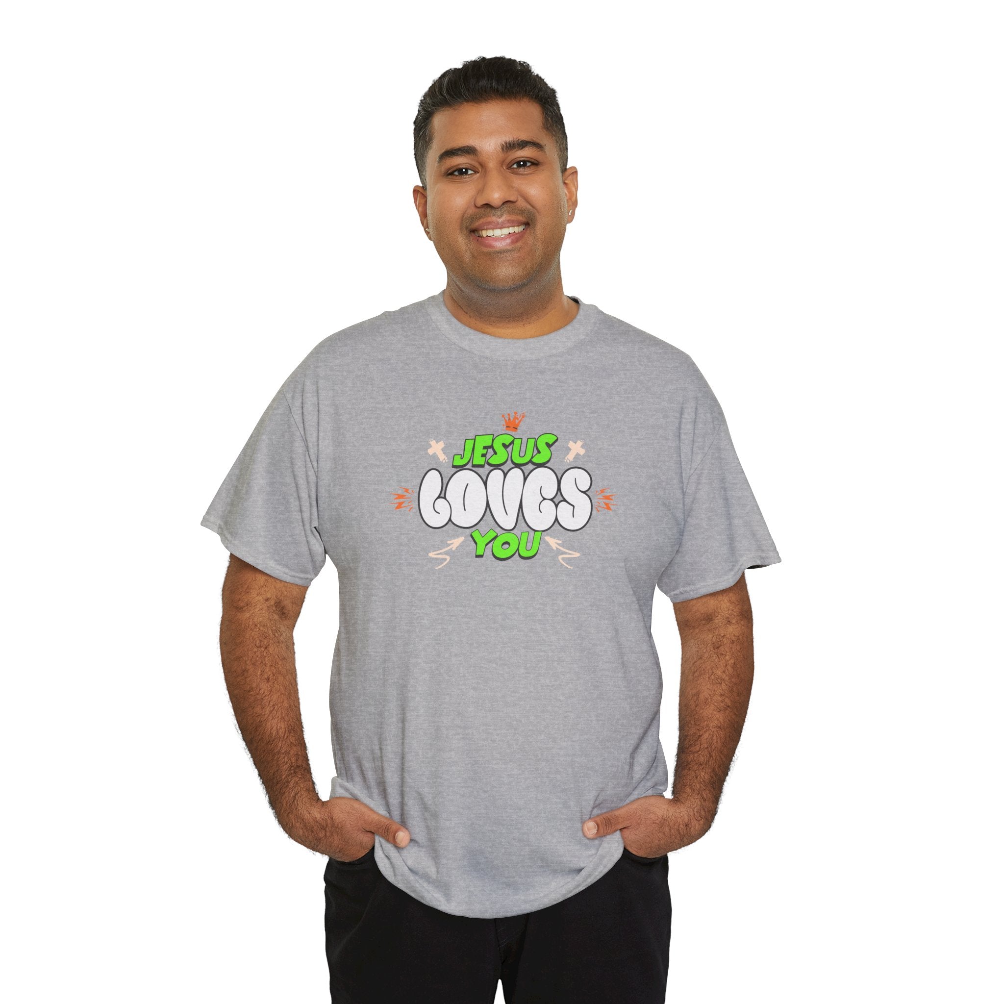 Jesus Loves You T-Shirt | Retro Bubble Gospel Tee | Cr8tive Designs