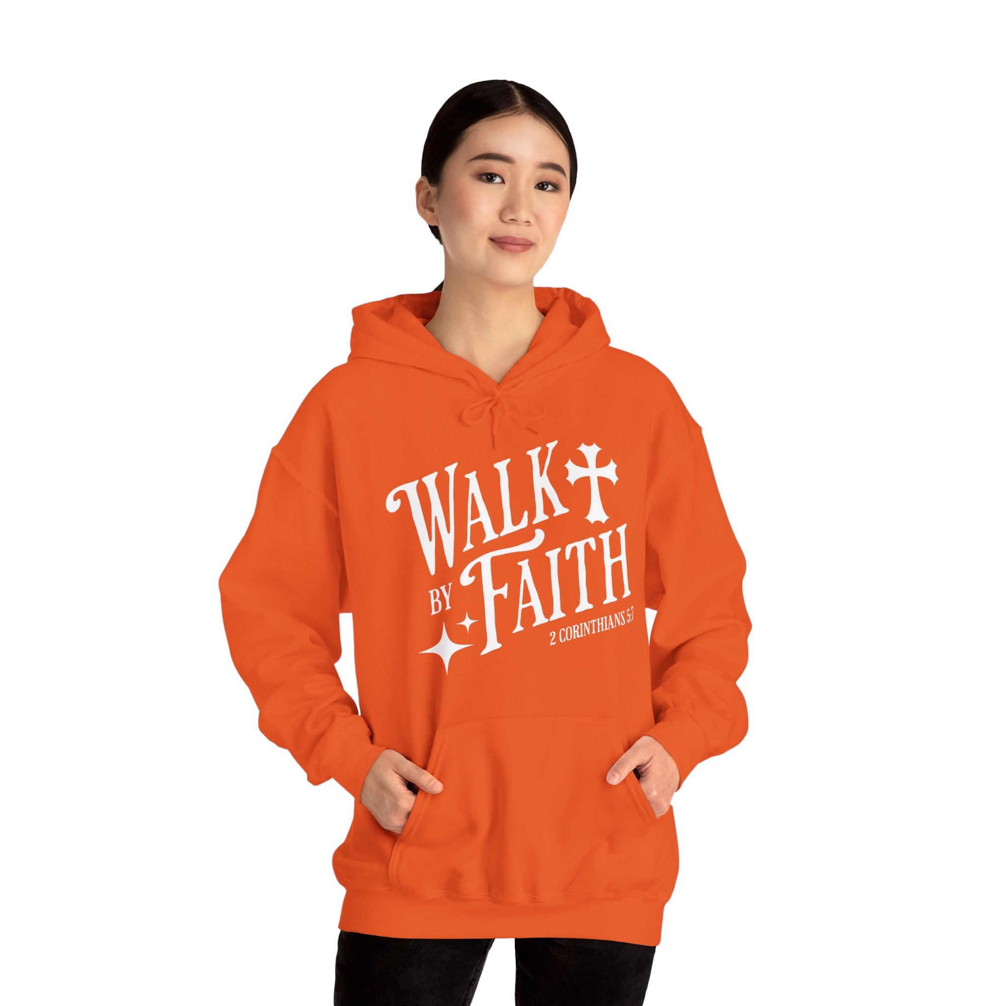 Walk by Faith | Christian Scripture Hoodie | Cr8tive Designs