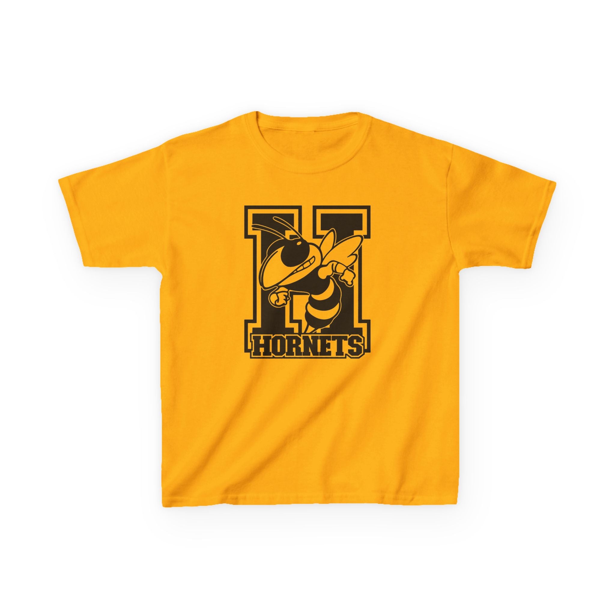 Hornets Letter H Mascot Youth T-Shirt | School Spirit Mascot Tee | Cr8tive Designs