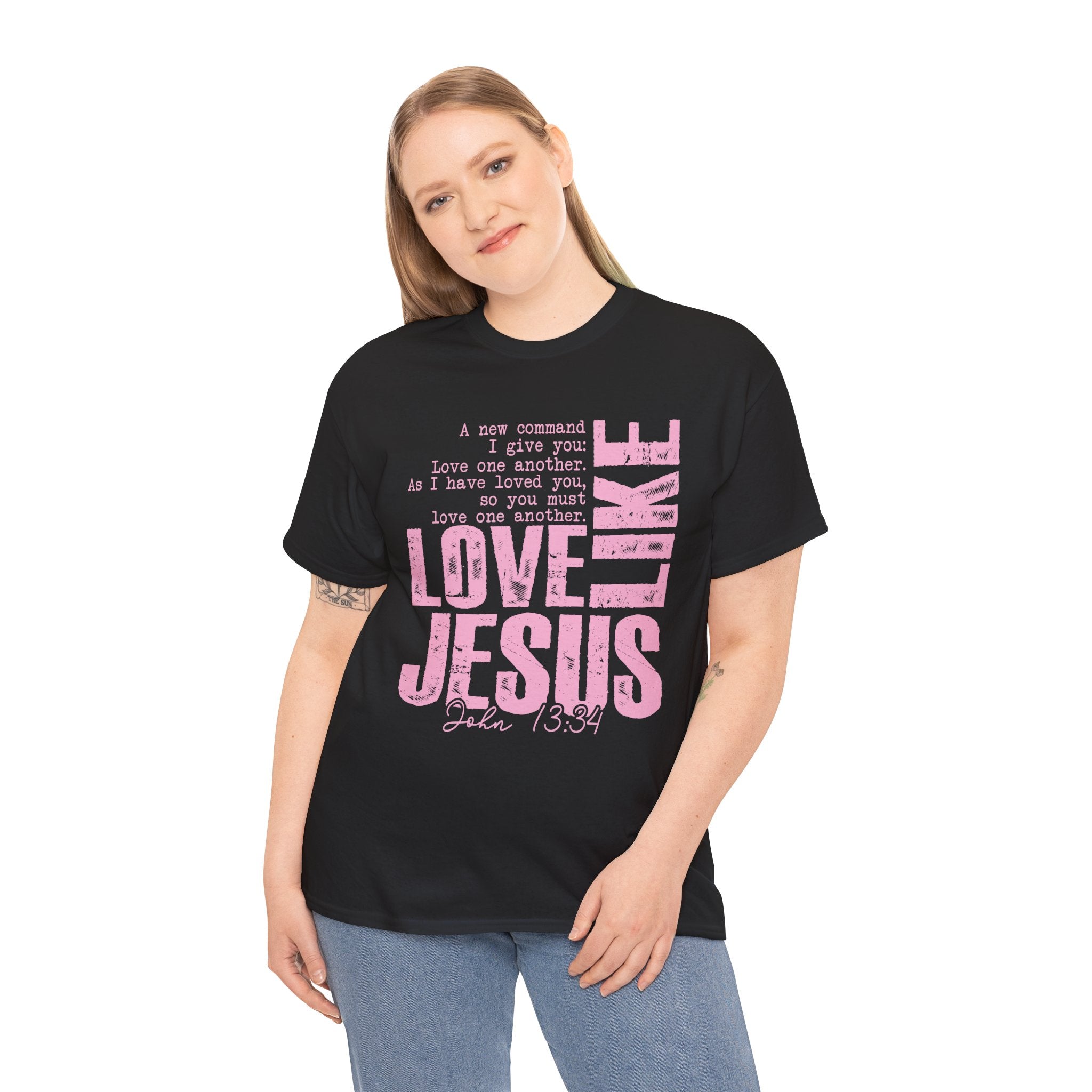 Love Like Jesus Shirt – Christian T-Shirt for Women | Faith Based Gift Tee | Cr8tive Designs