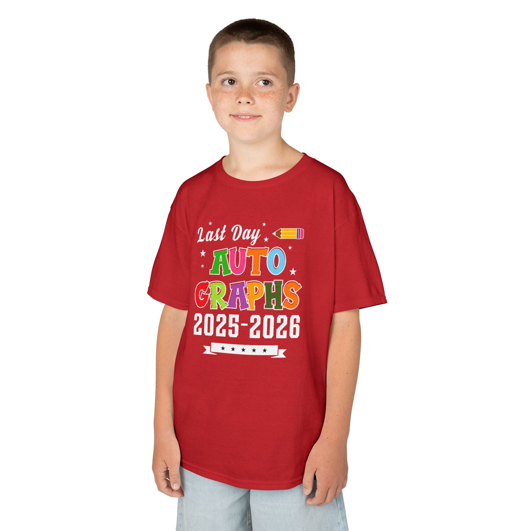 LAST DAY AUTOGRAPHS 2025-2026 T-SHIRT | KIDS SCHOOL SIGNATURE SHIRT | LAST DAY OF SCHOOL SHIRT | CR8TIVE DESIGNS