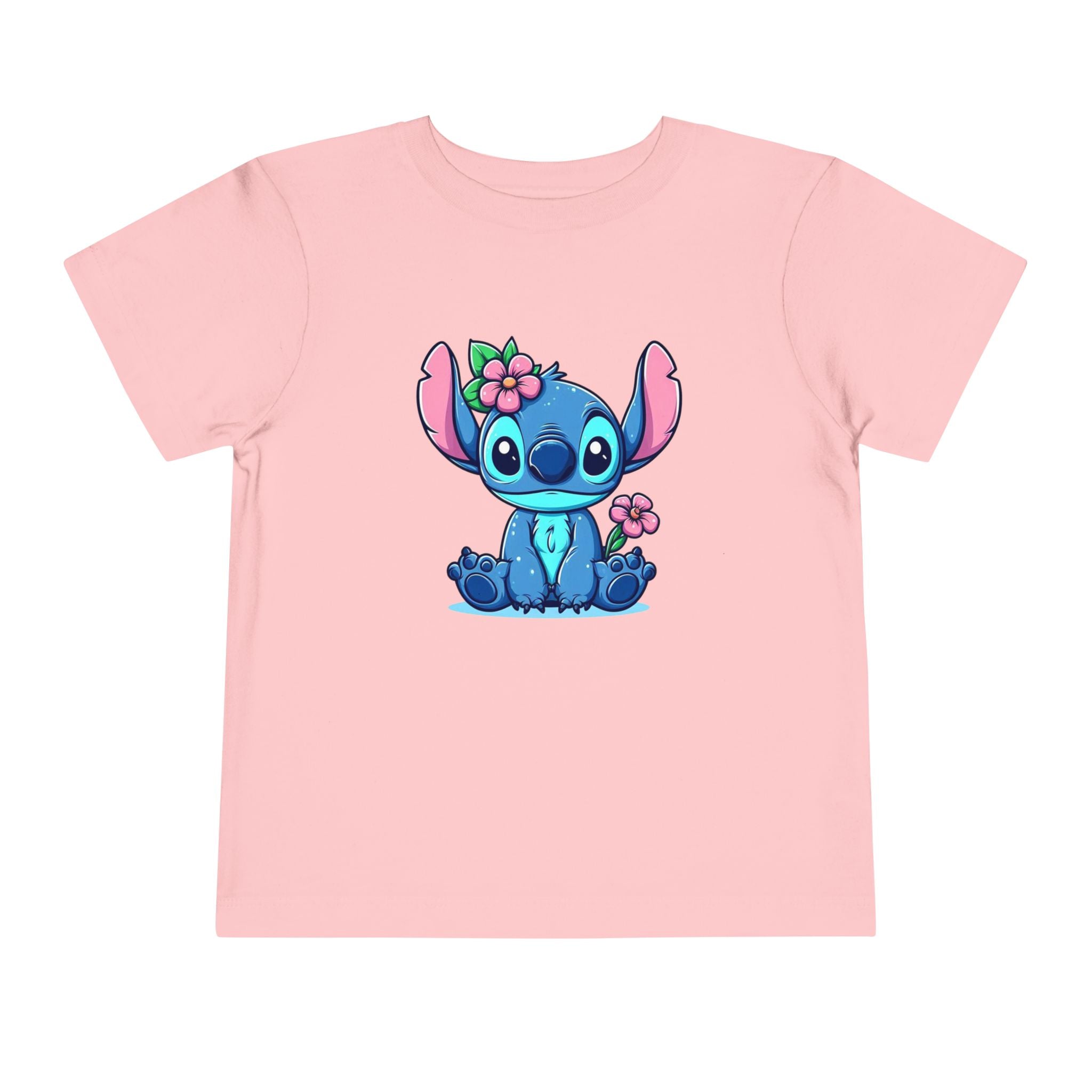 Floral Stitch Toddler Tee | Cute Tropical Character T-Shirt | Cr8tive Designs