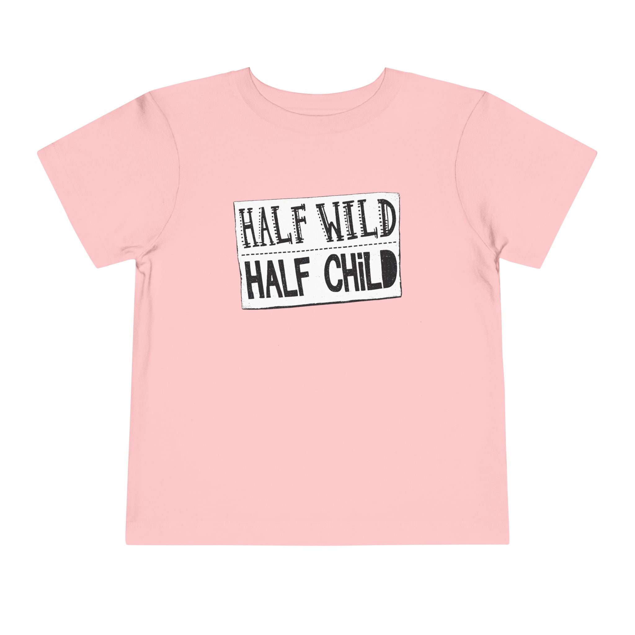 Half Wild Half Child Toddler Tee | Funny Wild Kid T-Shirt | Cr8tive Designs