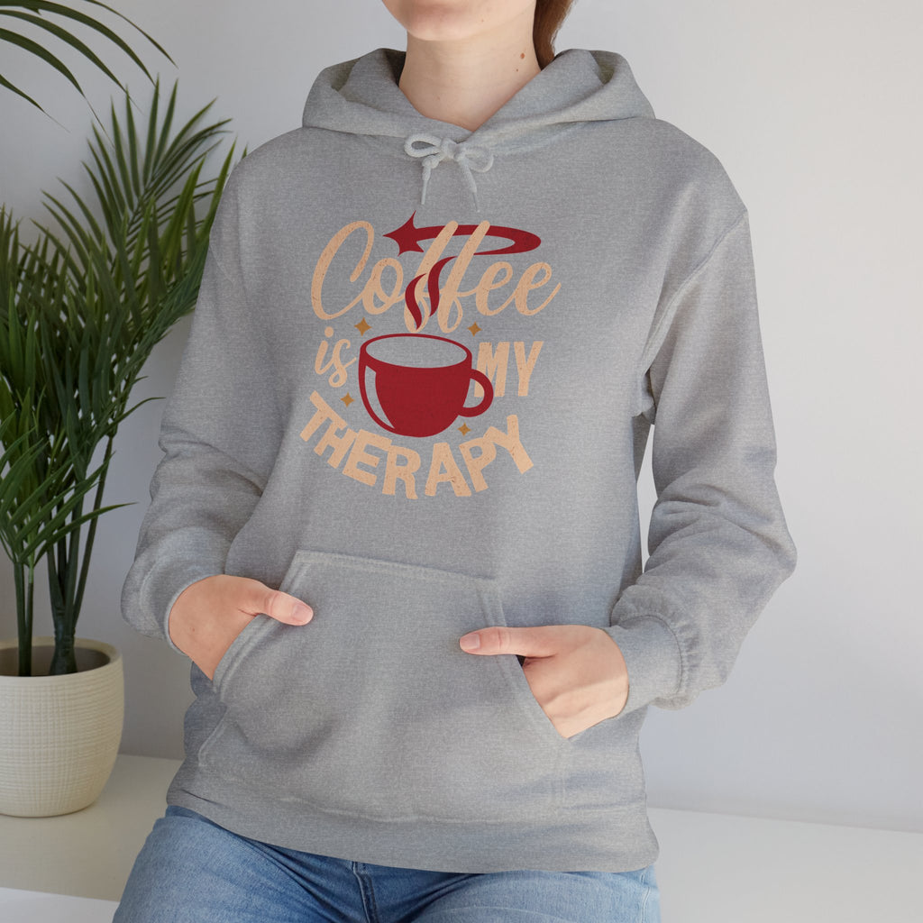 Coffee Is My Therapy | Funny Coffee Lover Hoodie | Cr8tive Designs