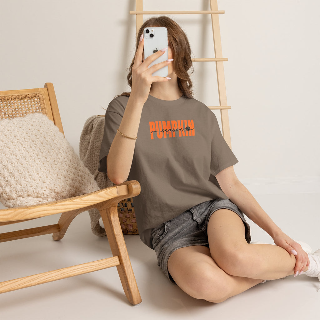 Pumpkin Season Graphic Tee | Minimalist Fall T-Shirt | Cr8tive Designs