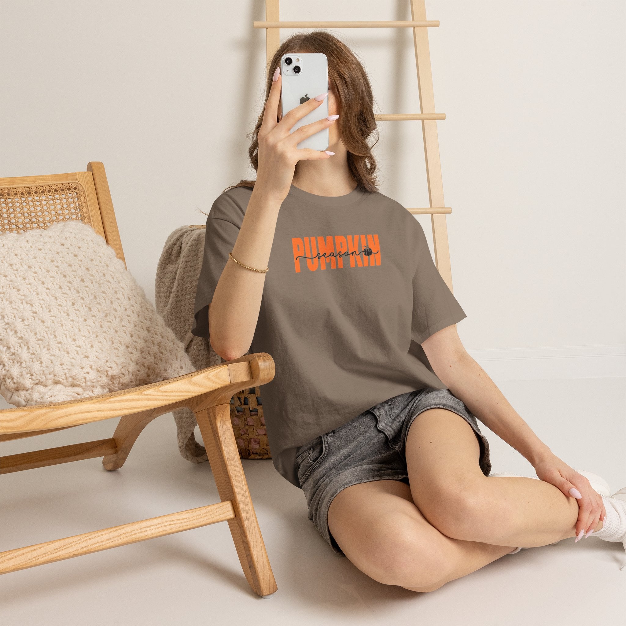 Pumpkin Season Graphic Tee | Minimalist Fall T-Shirt | Cr8tive Designs
