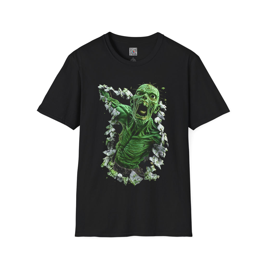 Zombie Breakout T-Shirt | Green Screaming Undead Horror Tee | Cr8tive Designs
