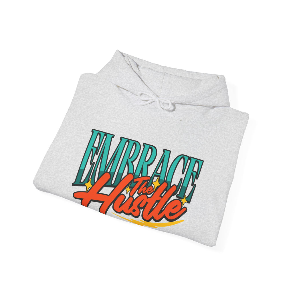 Embrace the Hustle | Bold Retro Motivational Hoodie | Cr8tive Designs