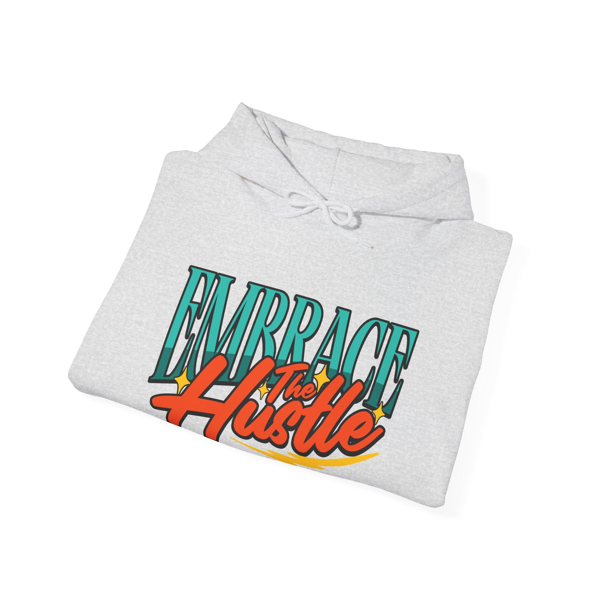 Embrace the Hustle | Bold Retro Motivational Hoodie | Cr8tive Designs