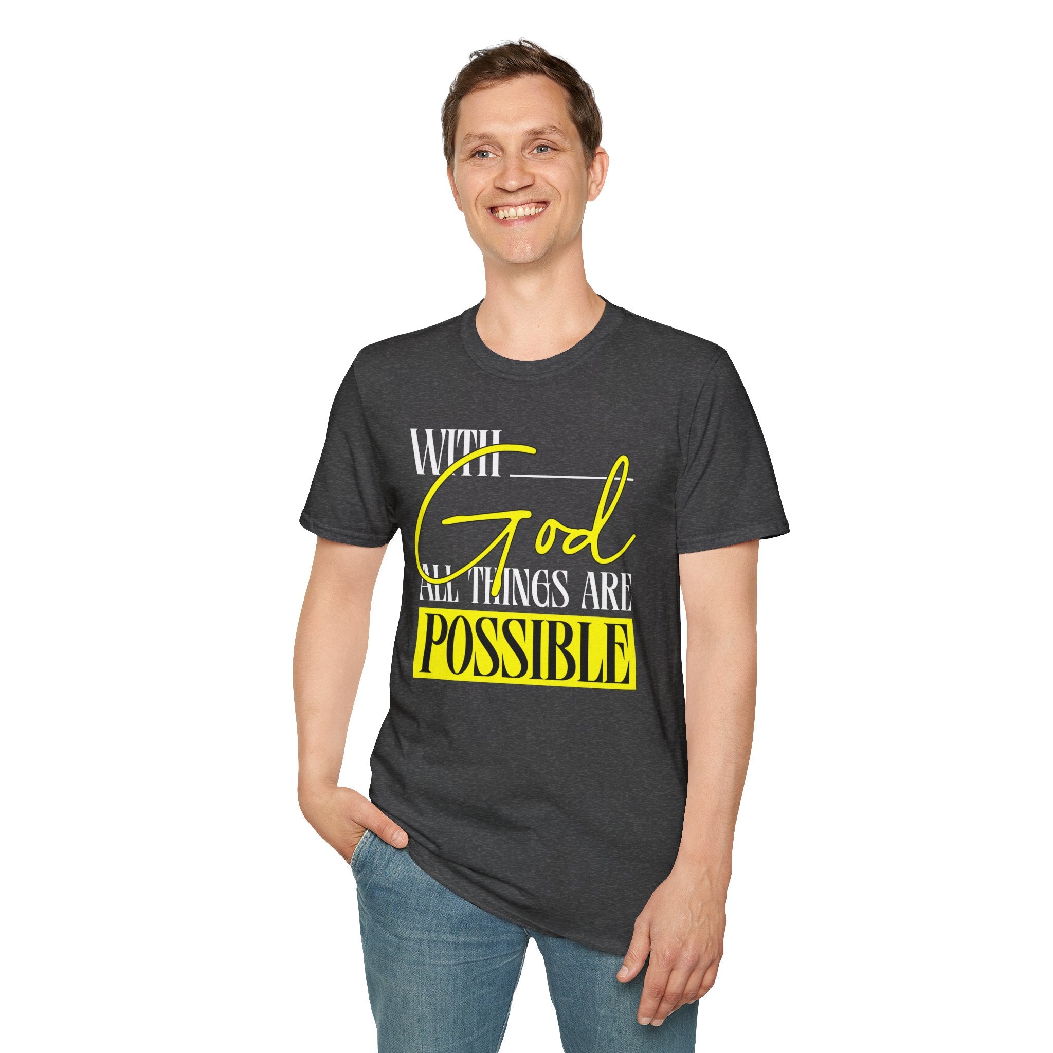 With God All Things Are Possible T-Shirt | Cr8tive Designs
