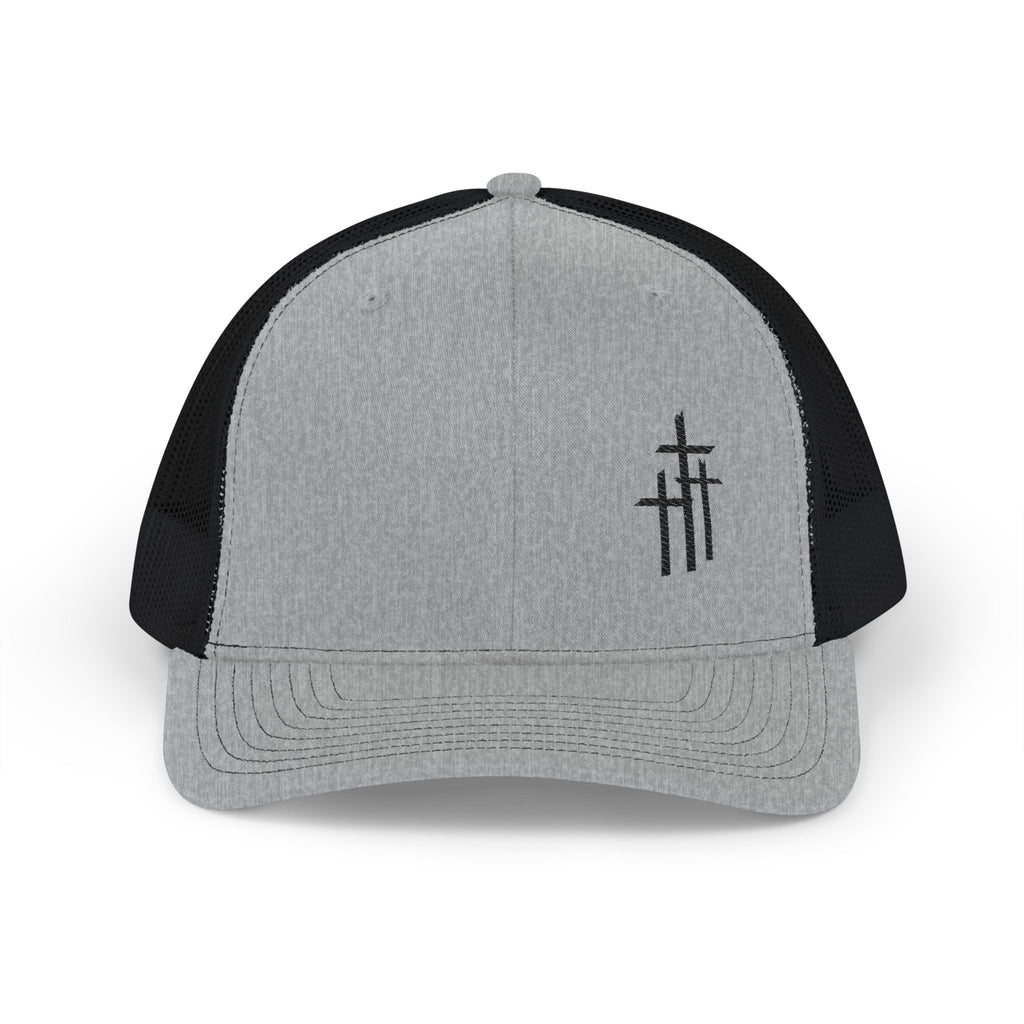 Embroidered Triple Cross Trucker Snapback/Cr8tive Designs
