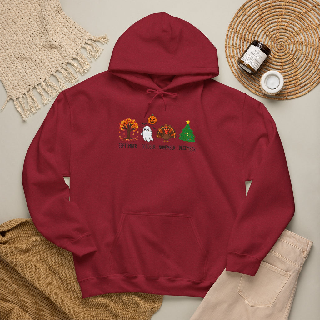 Cozy Holiday Months Graphic Hoodie | Cr8tive Designs