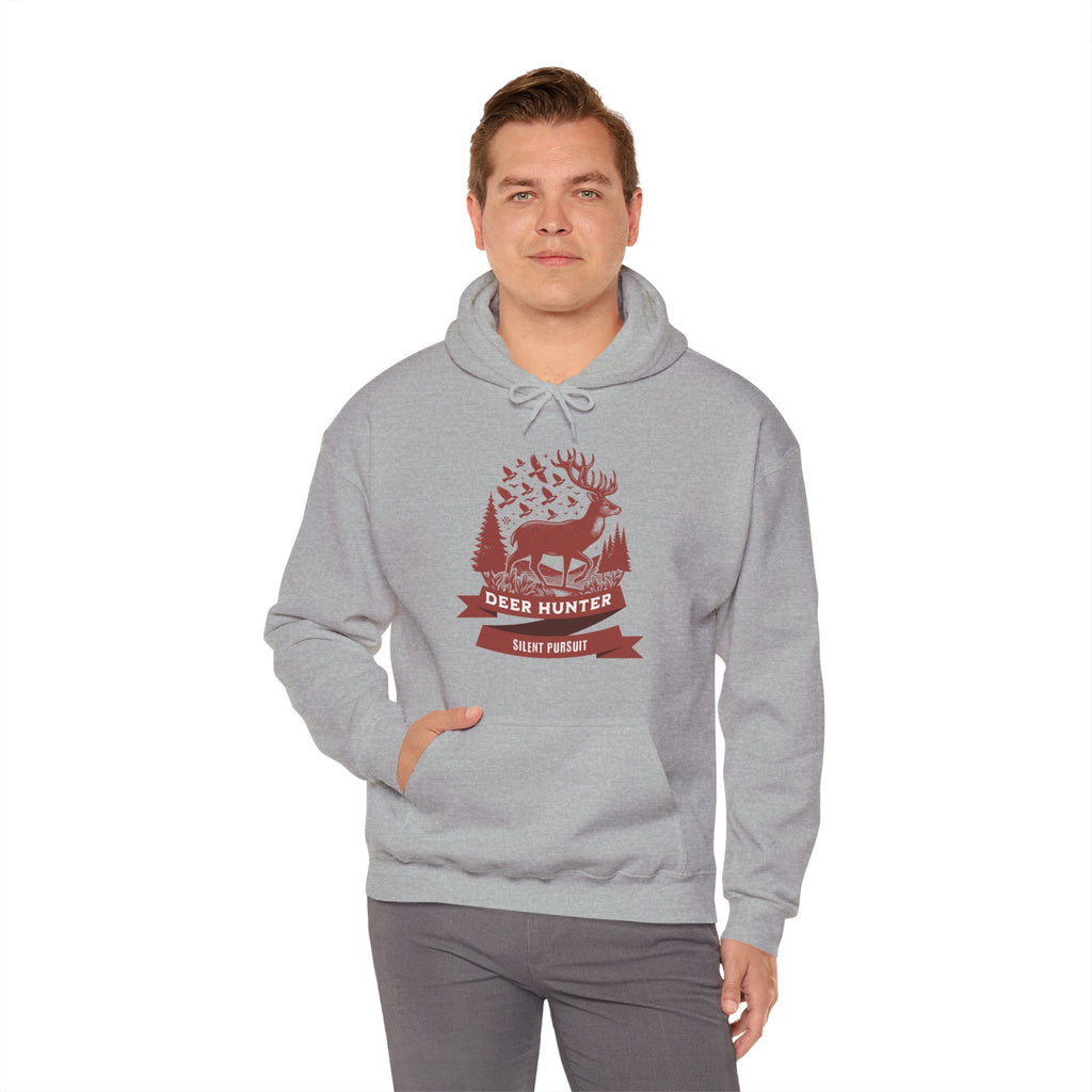 Deer Hunter Silent Pursuit Hoodie | Rustic Woodland Hunting Design | Cr8tive Designs