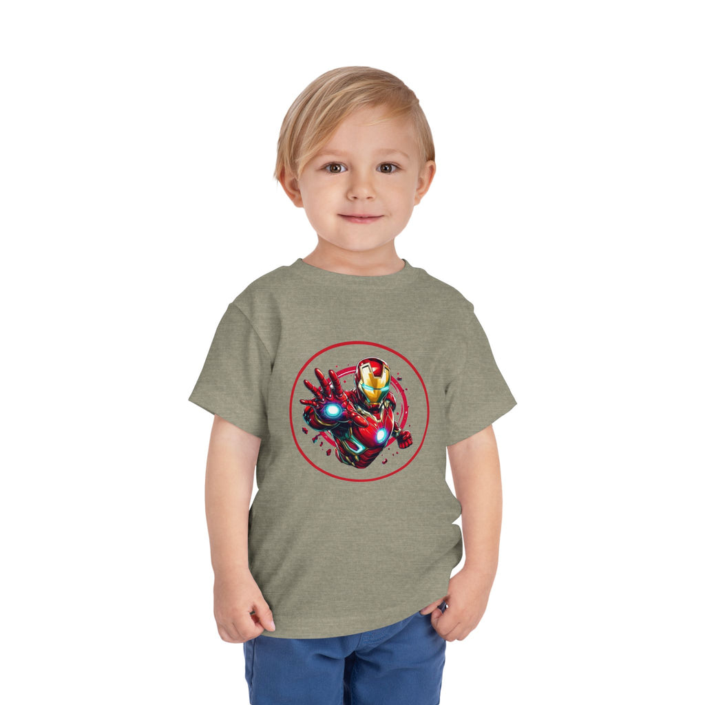 Red Masked Antihero Toddler Tee | Comic-Inspired Hero T-Shirt Design | Cr8tive Designs
