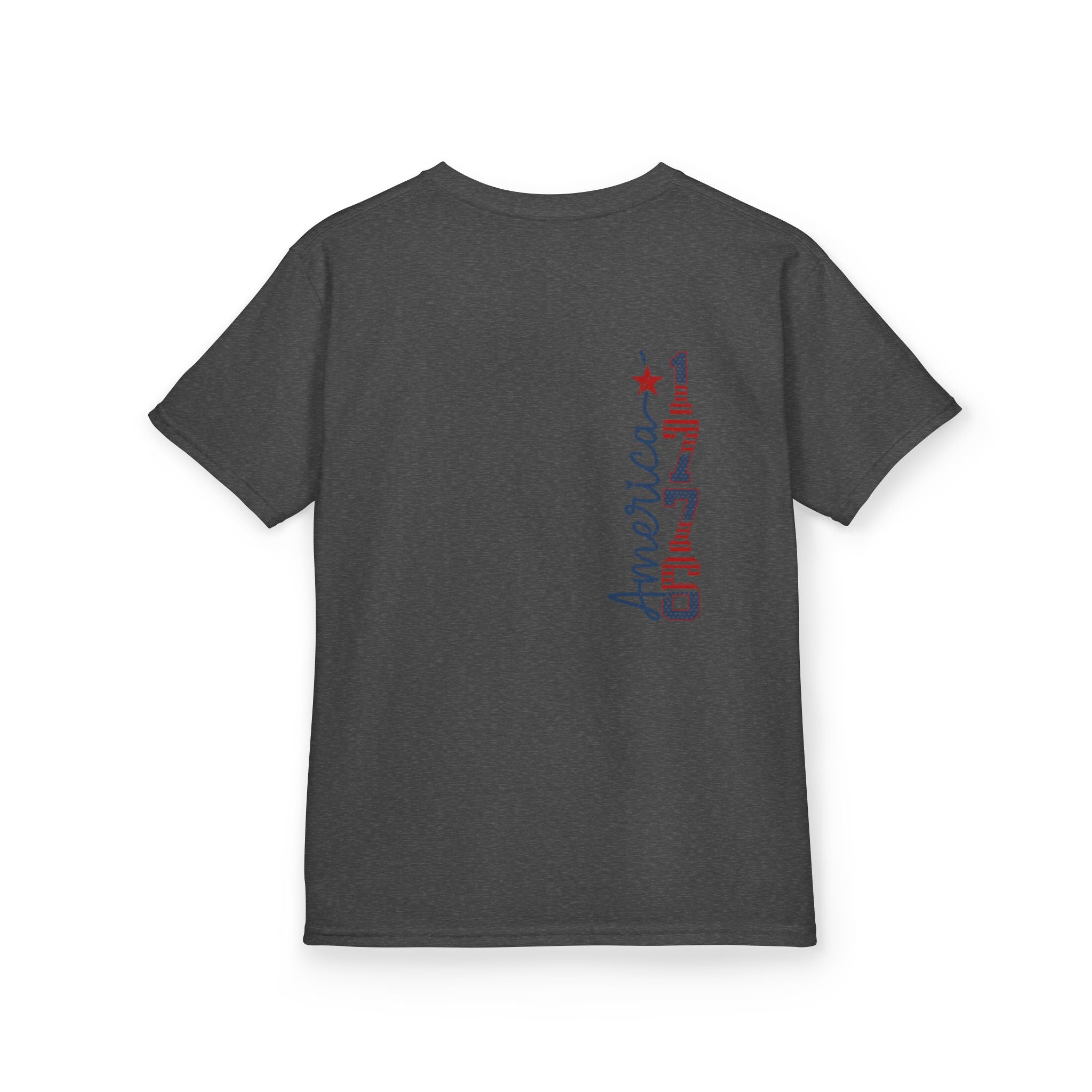Kids USA Flag Tee | Patriotic Front and Back Design | Cr8tive Designs