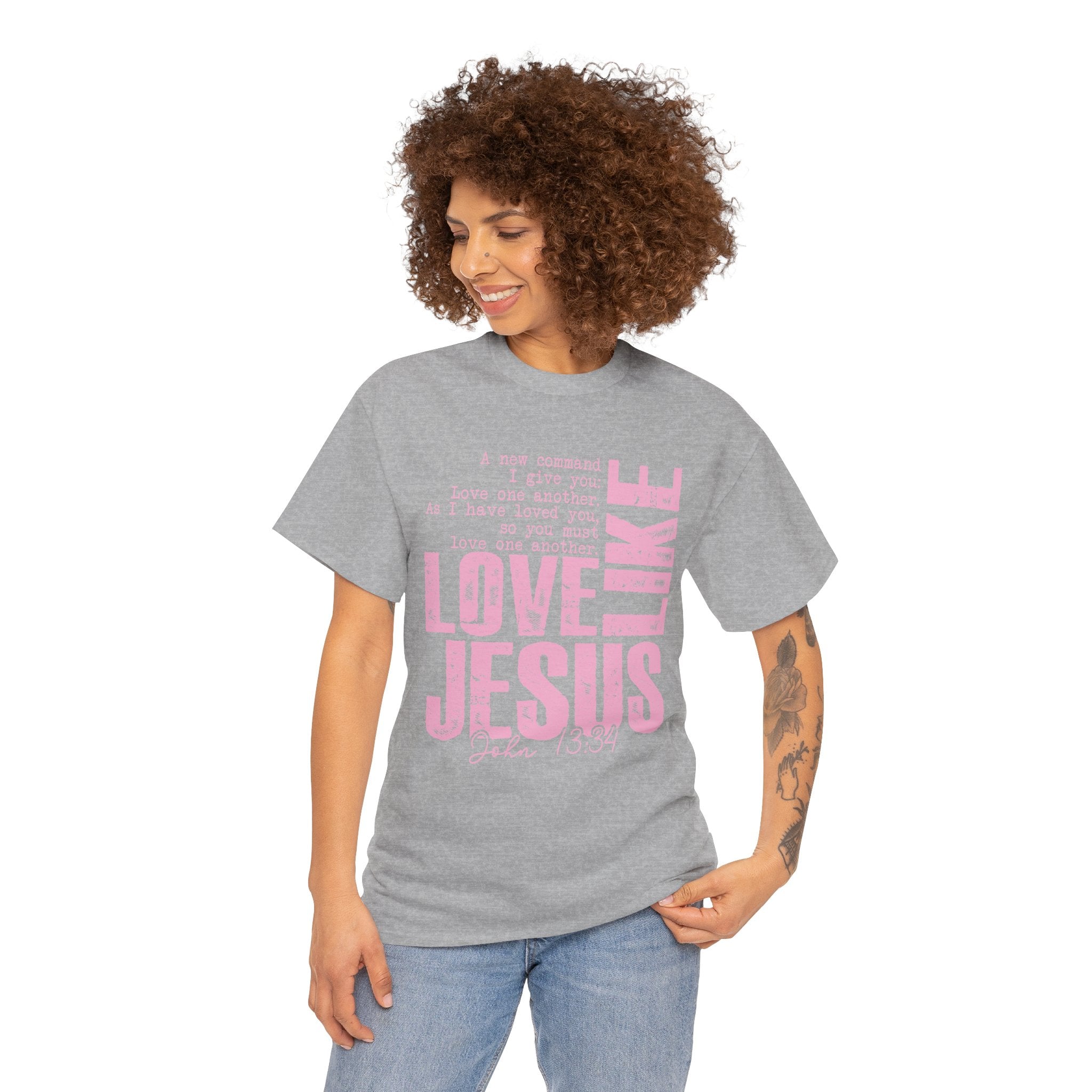Love Like Jesus Shirt – Christian T-Shirt for Women | Faith Based Gift Tee | Cr8tive Designs