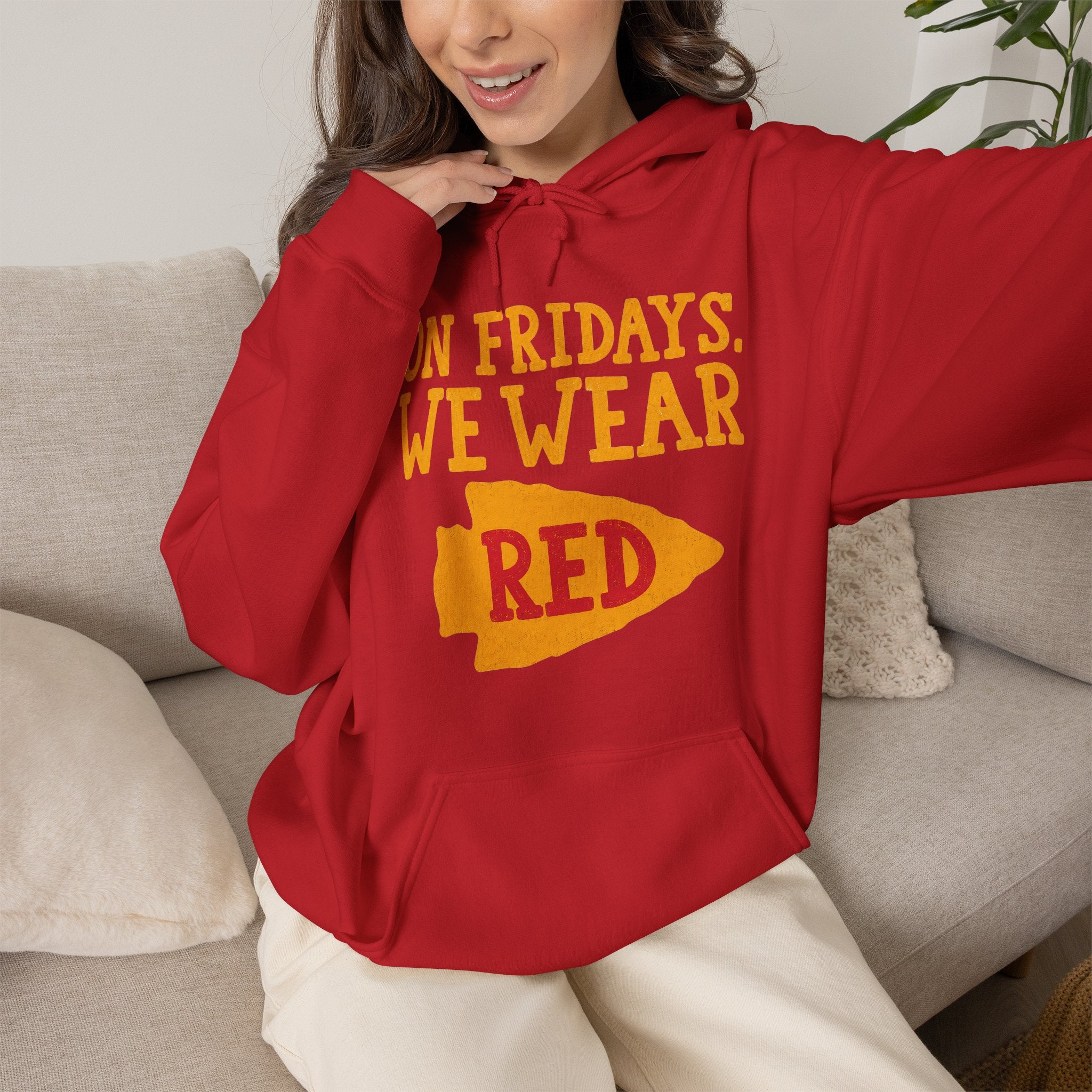 On Fridays We Wear Red | Kansas City Football Hoodie | Cr8tive Designs
