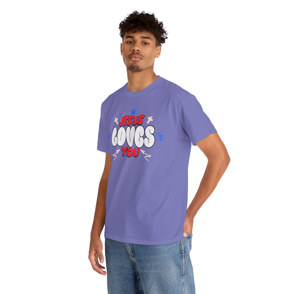 Jesus Loves You T-Shirt | Christian Faith Graphic Tee | Cr8tive Designs